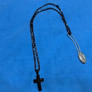 Black Stainless Steel Cross by SteelTime